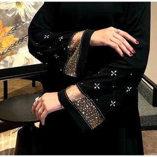 Gamis Abaya Qanita Dress Anti Uv Premium Gamis Abaya Haji Dan Umroh Payet Swarovski Mewah Model Terbaru