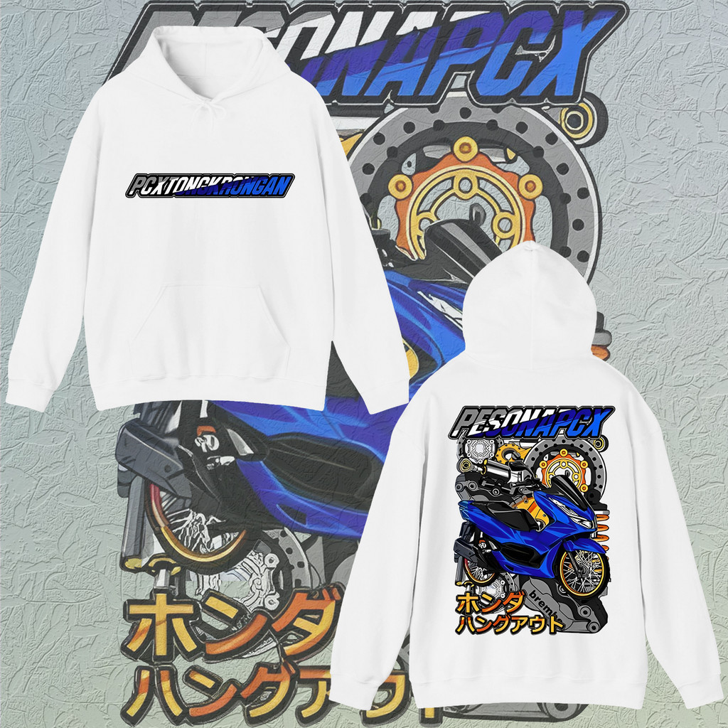 เสื้อฮู้ด Pcx รถจักรยานยนต์เดิม pcx160 รถจักรยานยนต์ฮอนด้า pcx การปรับเปลี่ยนOriginalmotorpcx ฮอนด้า pcx Hoodie M-3XL