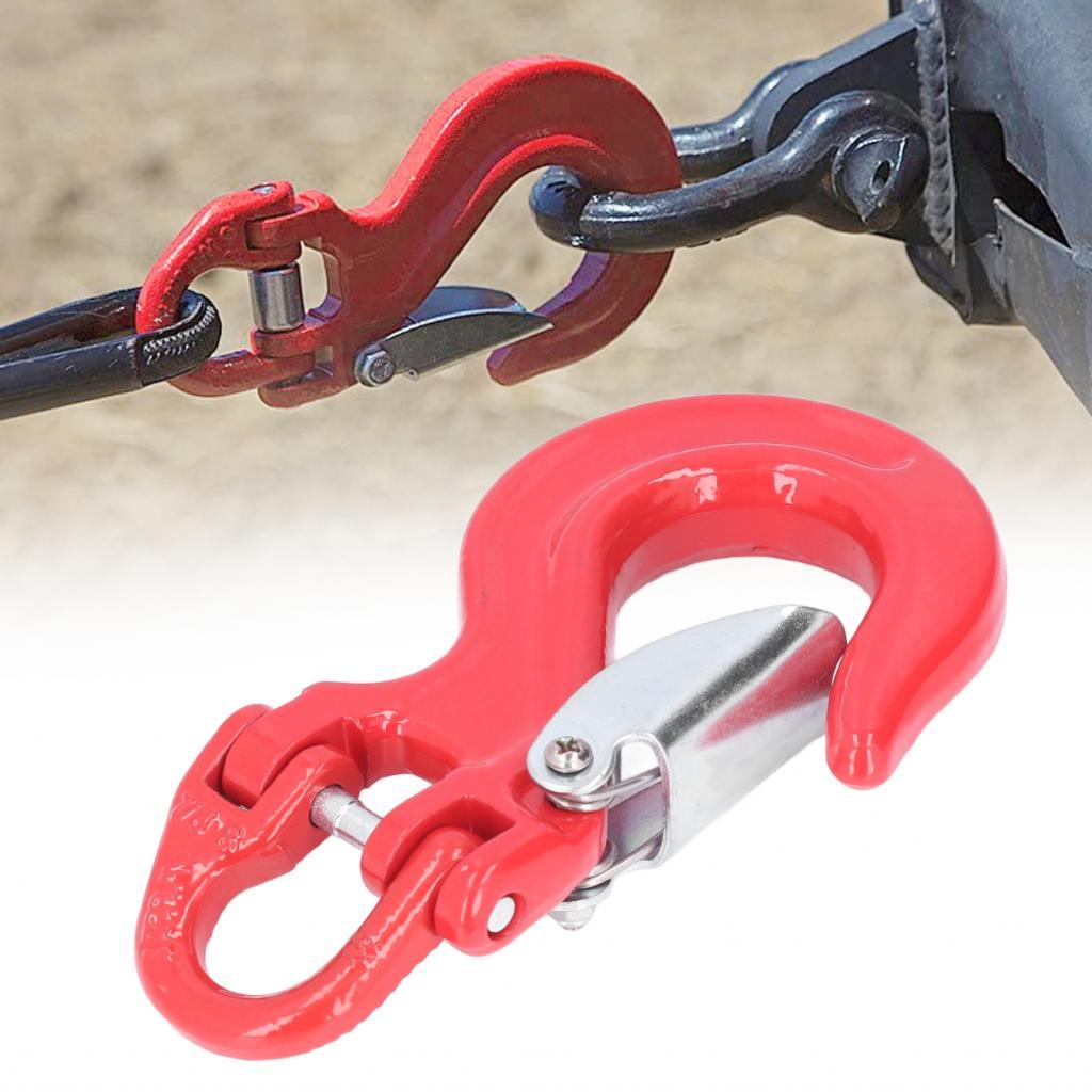 ตะขอกันลื่น สีแดง 2T Loading Clevis 80 Steel Universal 8T แรงทำลายล้างสำหรับรถยนต์