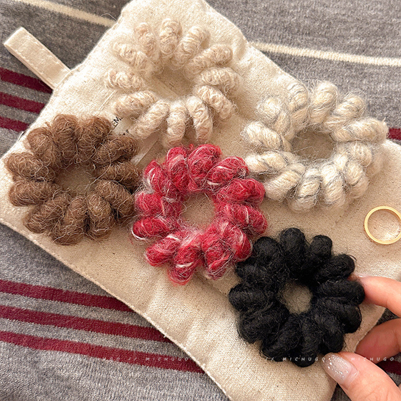 ผ้าขนสัตว์สำหรับสายโทรศัพท์ ห่วงผม และหางม้า - รูปที่ 3