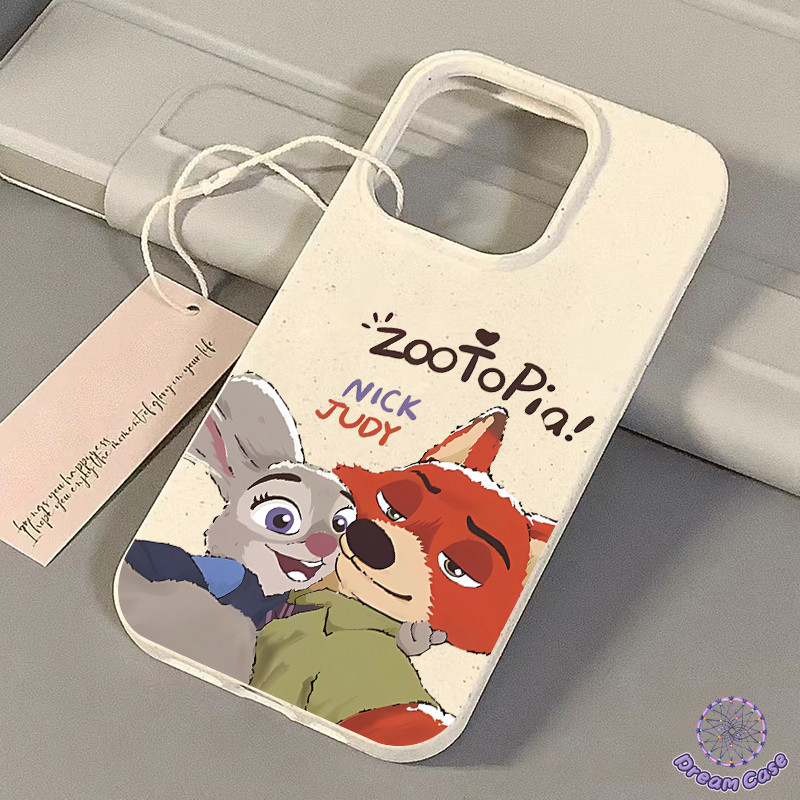 เคสไอโฟน13 คู่รักซูมกระต่ายจิ้งจอก ที่ย่อยสลายได้ สำหรับ IPhone 11 16 17 13 14 15 12 Pro Max XR X 7 8 16 Plus Air XS Max - รูปที่ 6