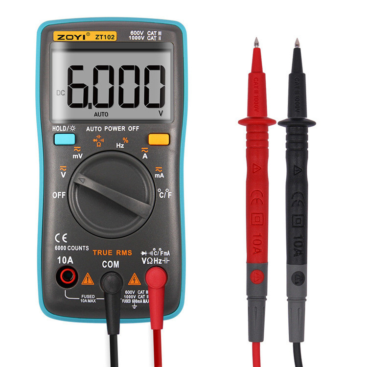 ZOYI ZT102 Pocket Auto-Range Digital Multimeter – กะทัดรัดแม่นยําสูง
