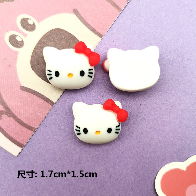 10ชิ้นการ์ตูนสตรอเบอร์รี่หมีลูกเป็ดหัวสัตว์ก้นอุปกรณ์เรซินทําเองกรณีโทรศัพท์กิ๊บถ้วยน้ําเครื่องประดับวัสดุ - รูปที่ 4