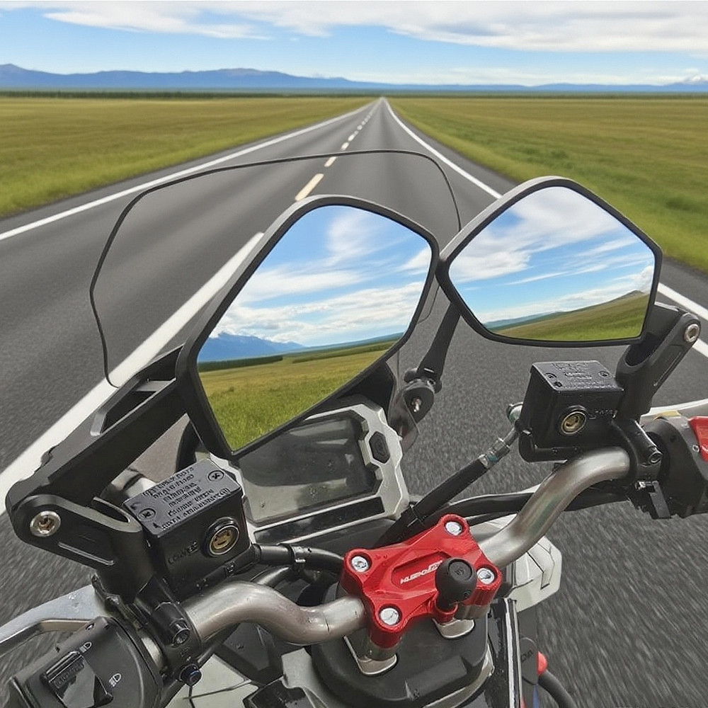 กระจกรถจักรยานยนต์สําหรับ Honda NX500 NX400 XL750 Transalp 2024-2026 ดัดแปลงอุปกรณ์เสริมกระจกมองข้าง