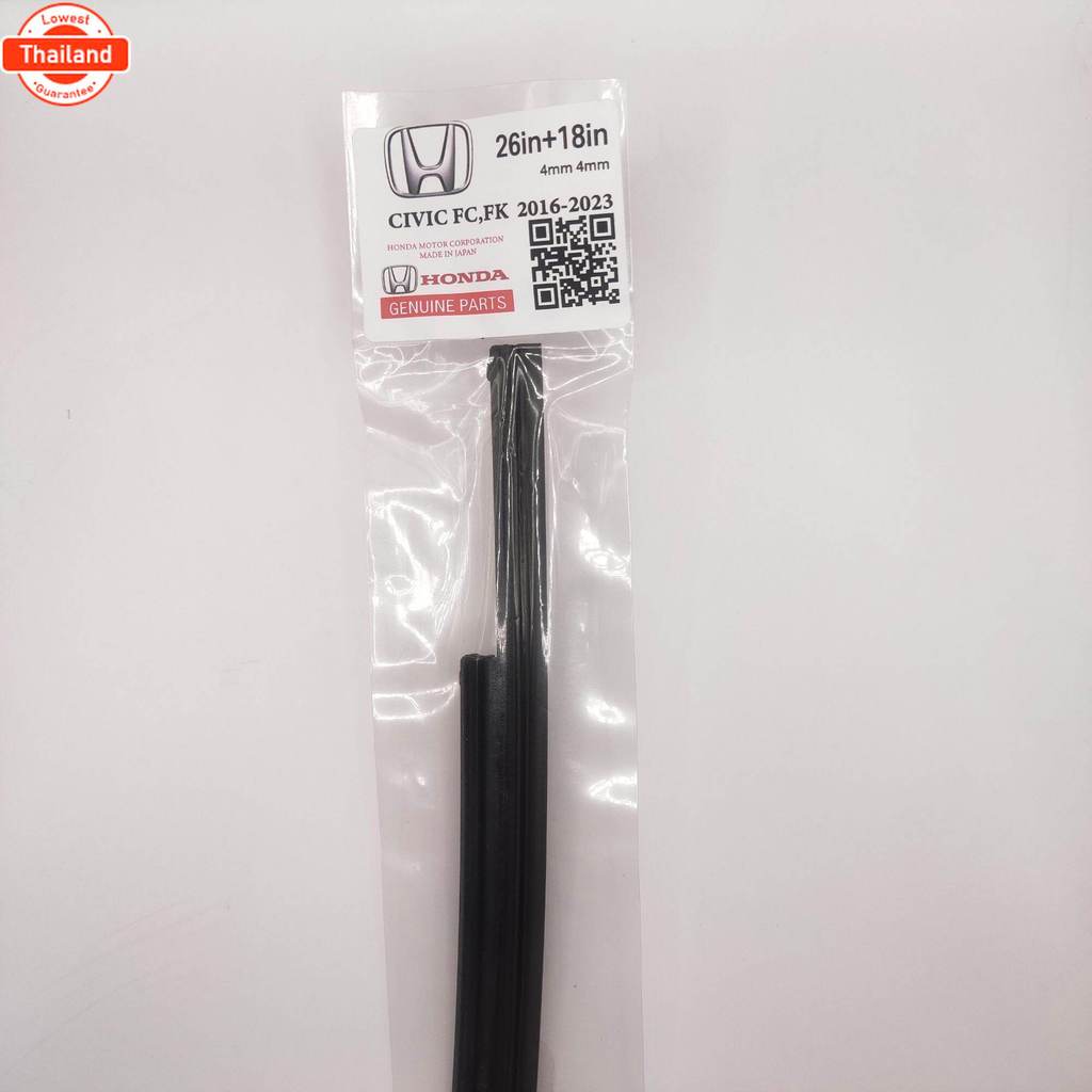 ยางปัดน้ำฝน แท้ตรงรุ่น HONDA CIVIC Fc/Fk รถyear2016-ล่าสุด ก้านเดิมป้ายแดงใส่ได้เลยแท้