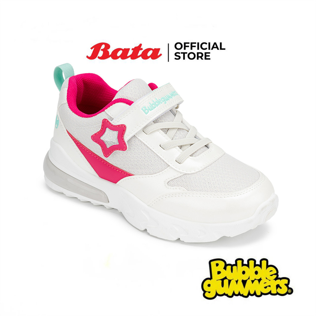 Bata บาจา BBG รองเท้าผ้าใบสนีคเกอร์แบบสวม สำหรับเด็กผู้หญิง รุ่น SILVY สีขาว รหัส 3311235