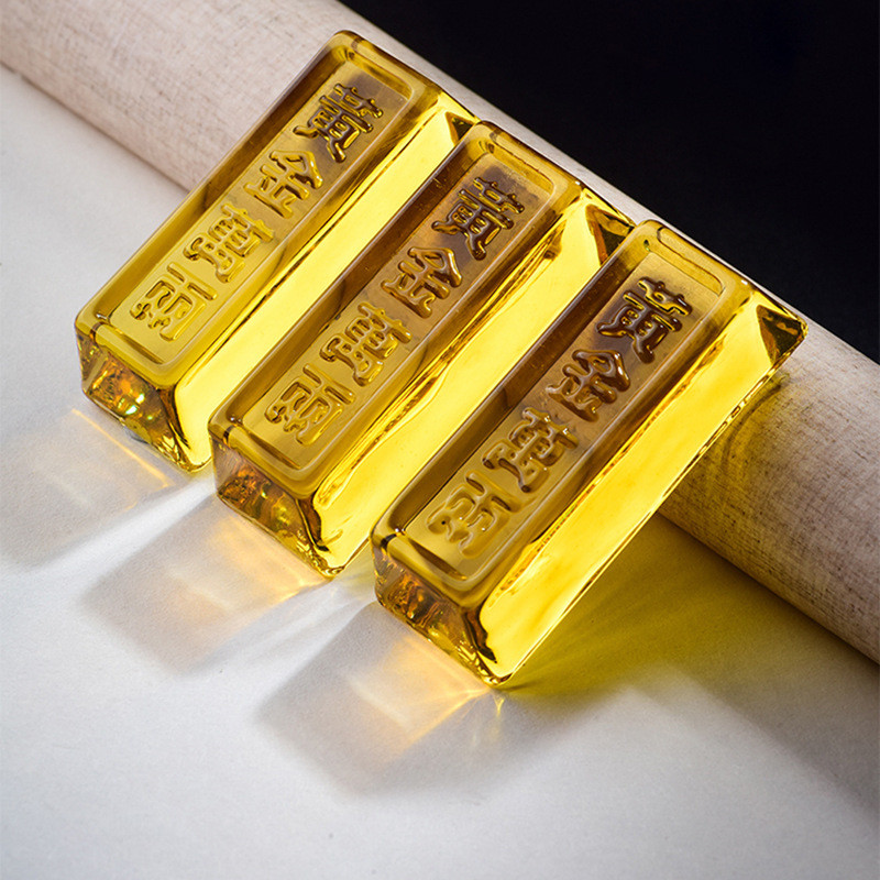 ทองแท่งมงคล แก้วคริสตัล เหรียญจีนโบราณ เสริมโชค เสริมดวง ของตกแต่งเรียกทรัพย์ - รูปที่ 4