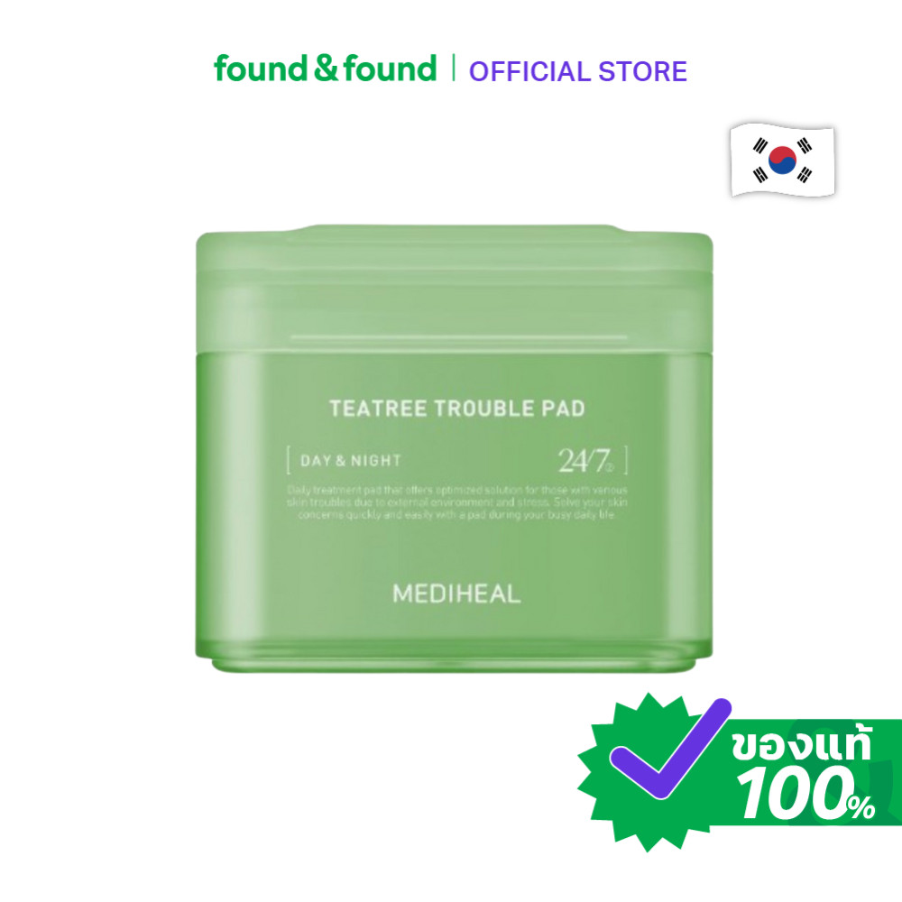 Mediheal Teatree Trouble Pad 170ml โทนเนอร์แพด สูตรทีทรี สำหรับผิวเป็นสิวง่าย found & found