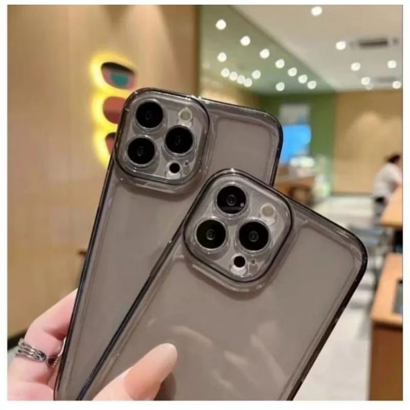 SOFT CASE CLEAR BLACK SPACE TPU ALL TYPE HP REALME 10 PRO สําหรับ REALME 5 5S 5I C3 C12 C11 C20 C25S