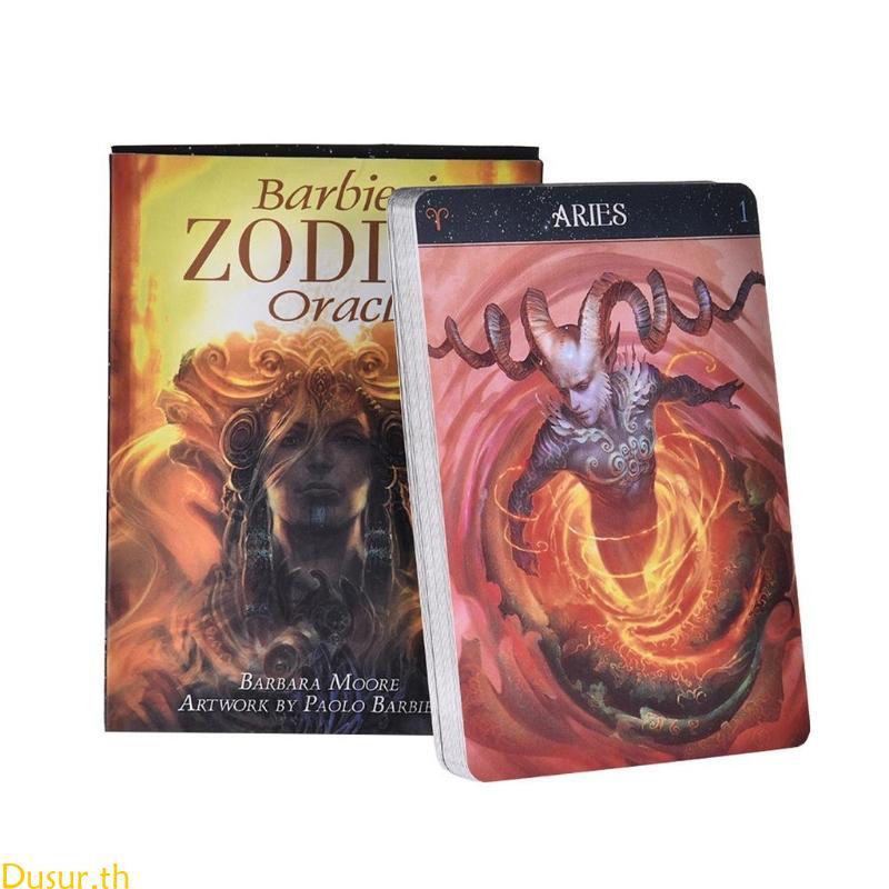 Tarot Dusur ri zodiac สําหรับการ์ด Oracle การ์ดภาษาอังกฤษ Deck Tarot ปริศนา Divina