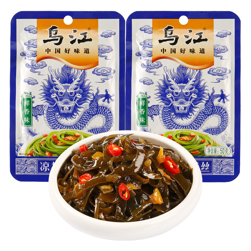 Wujiang สลัดเย็นหอมสดหั่น Kelp 50g ของว่างสําเร็จรูปรสเผ็ดเปิดรสของว่างสําเร็จรูป 25.11.12