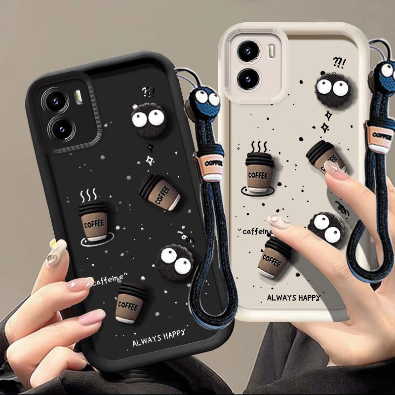 เคส vivo y15s เคส vivo y15a y01 เคส 3D เคสโทรศัพท์ถ้วยกาแฟ bts