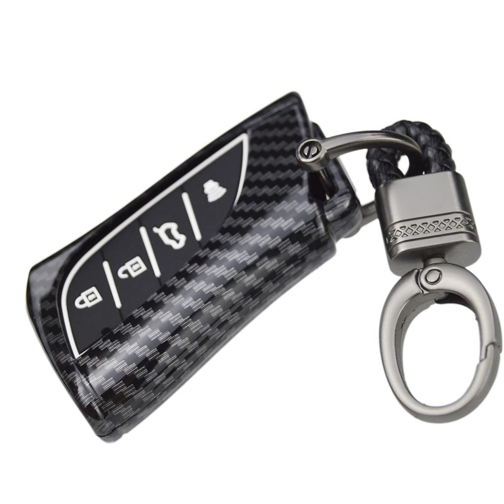 2 ชั้น Hybrid Carbon Key Fob สําหรับ Lexus ES300h ES350 LC500 LC500h LS500 LS500h NX350 NX250 NX350h