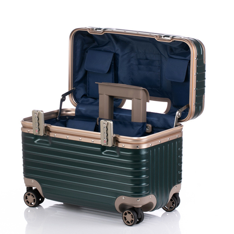 Upper Flip Captain Case Boarding Case 53 ซม.60 ซม.67 ซม.Universal ล้อกรอบอลูมิเนียมกรณีการถ่ายภาพกระเป๋าเดินทางขนาดเล็กหญิงชาย