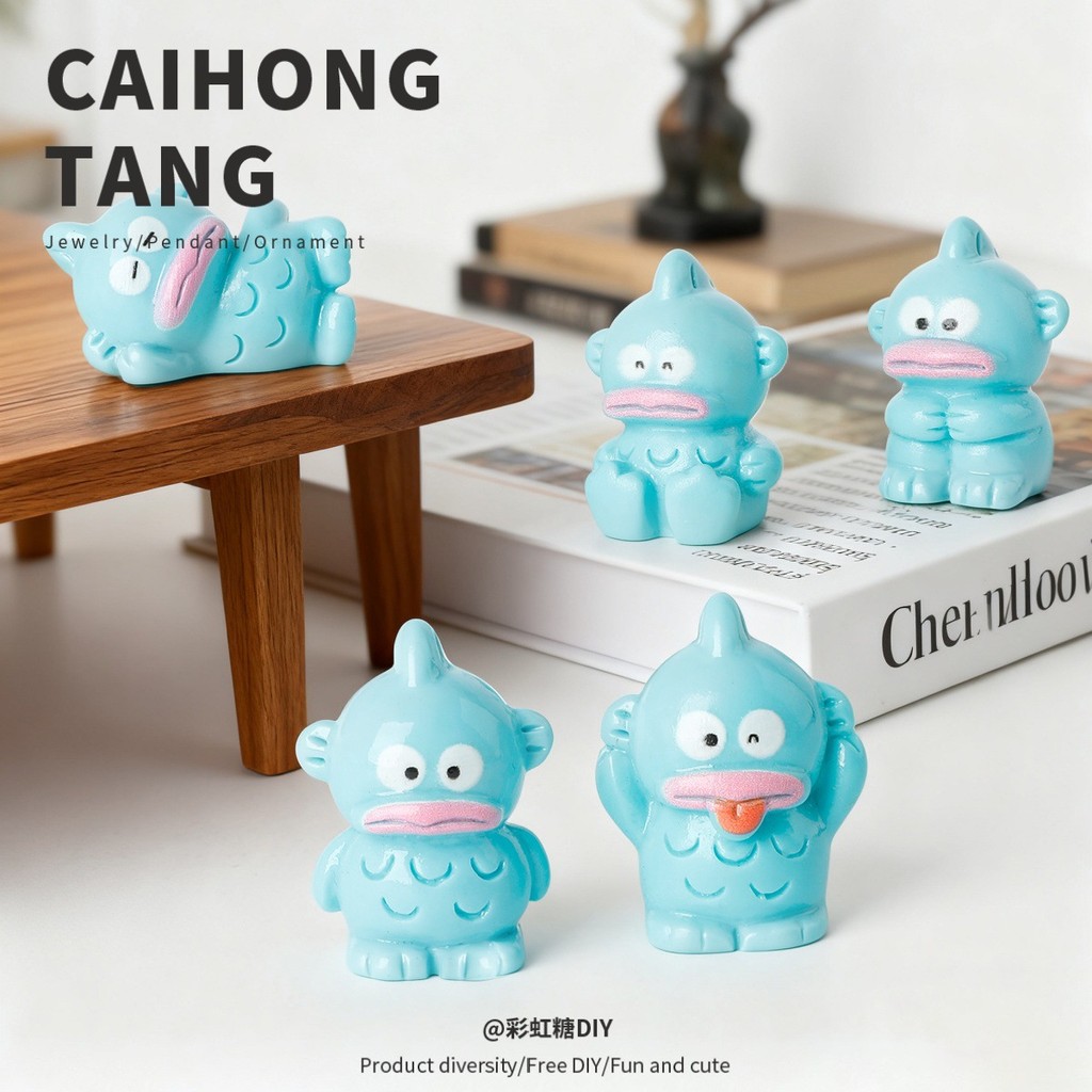 10ชิ้นสีทึบปลาเรซิ่นเสน่ห์สําหรับ ทําเอง (6-233)