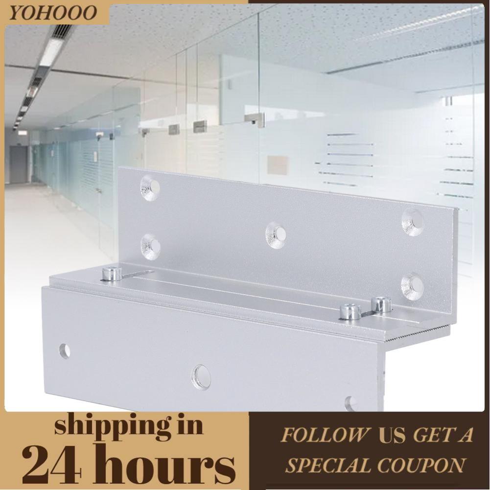 Yohooo Yohooo ล็อคแม่เหล็กไฟฟ้าพร้อมขายึด Z L 180KG 350lbs แม่เหล็กไฟฟ้าแรงกดล้มเหลวโหมด NC ประตูเดี