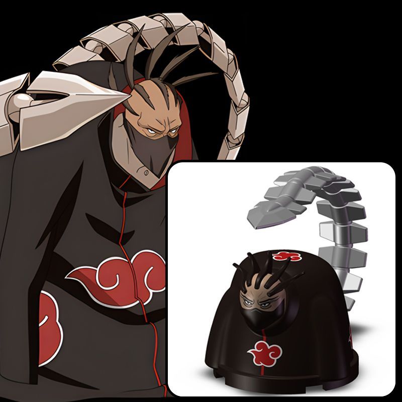 เข้ากันได้กับ Akasa Scorpion Scarlet Amber Minifigure Naruto Xiao Organization Puppet Artist รูปประก