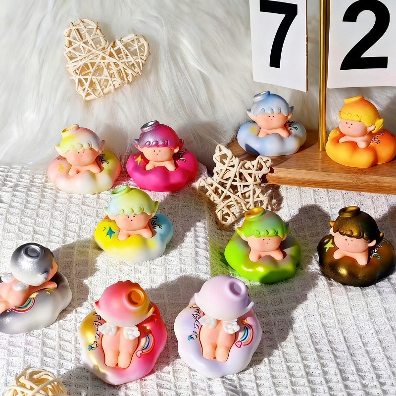 10 ชิ้นน่ารัก Cloud Angel Lilith เรซิ่น Charms สําหรับ DIY (9-384)