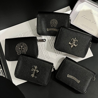 แฟชั่นลิ้นจี่เม็ดพื้นผิวหนังซิปโลหะหลายชั้นกระเป๋าบัตรสร้างส…