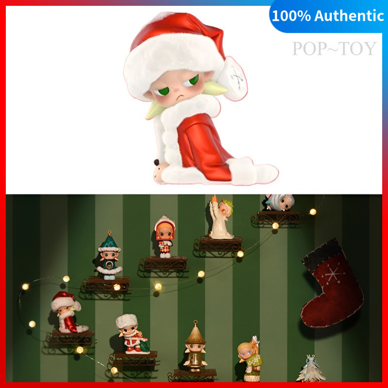 POPMART Zsiga The Winter of Gifts Series Figures pop mart zsiga Christmas v10 blind box collectible figurine decorative gift