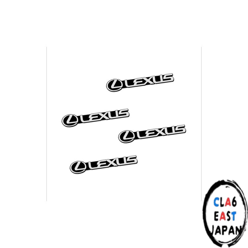 Lexus car logo horn sticker, speaker decal sticker, 3D aluminum vehicle emblem, metal decorative log