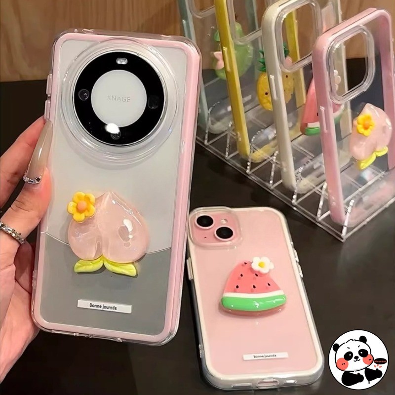 ผลไม้น่ารัก 2in1 เคสโทรศัพท์สําหรับ Vivo Y300 Y200 Y100 S30 Pro Mini Plus Y75 T4 Ultra T3 Lite T3X T