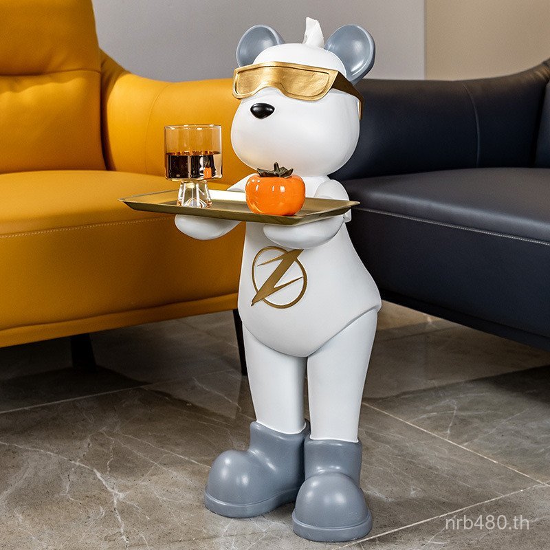 ของขวัญเครื่องประดับพิธีขึ้นบ้านใหม่กล่องกระดาษทิชชู Lightning หมีด้านข้างโซฟาชั้นตกแต่งโรงแรม Club 