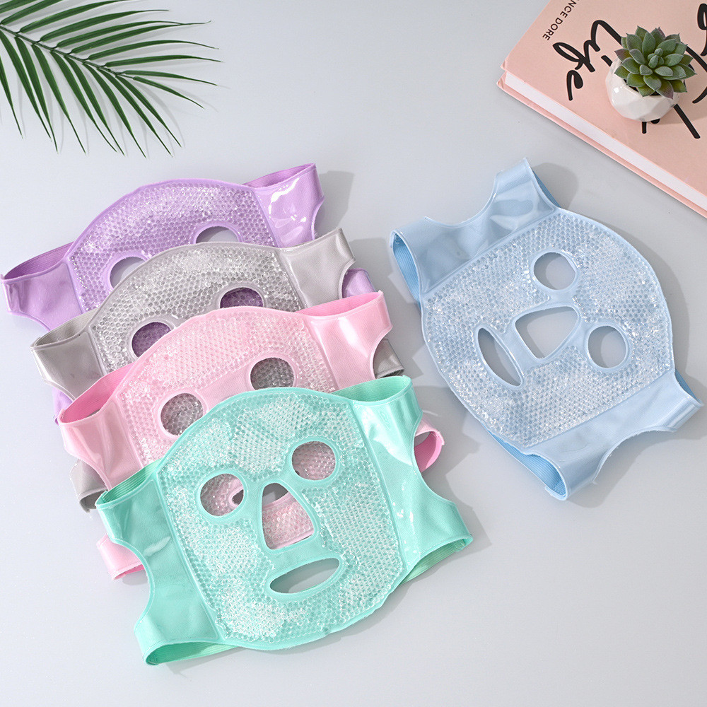 Ice Mask Eye Mask Set Ice Pack Face Mask Full Face Cooling Super Soft Face Mask
