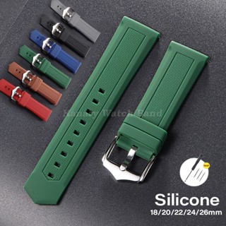 Universal สายนาฬิกาซิลิโคน 18 มม.20 มม.22 มม.24 มม.26 มม.ยาง…