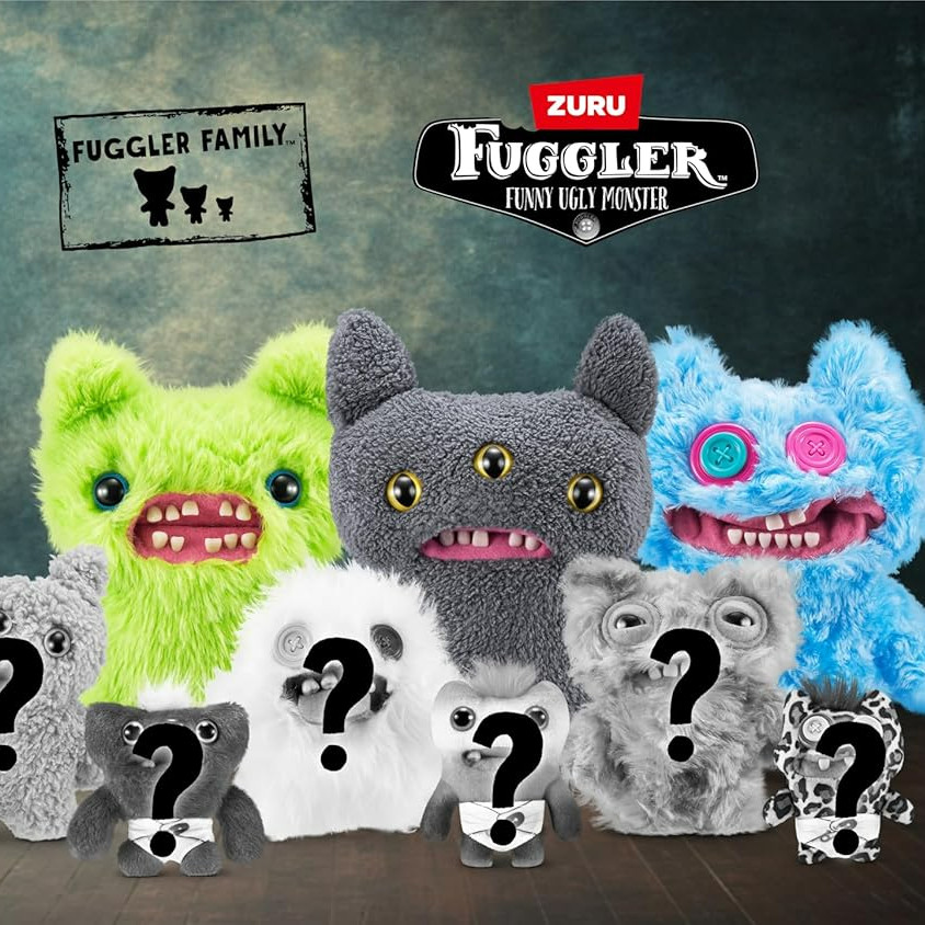 Fuggler Fugg Family by ZURU ตลก Ugly Monster Plush ของเล่นสะสมรุ่น Screech ได้รับอนุญาตอย่างเป็นทางการด้วยรายละเอียดน่าเกลียดน่ารักความงามและตุ๊กตาคุณภาพสูงสําหรับผู้ที่ชื่นชอบ