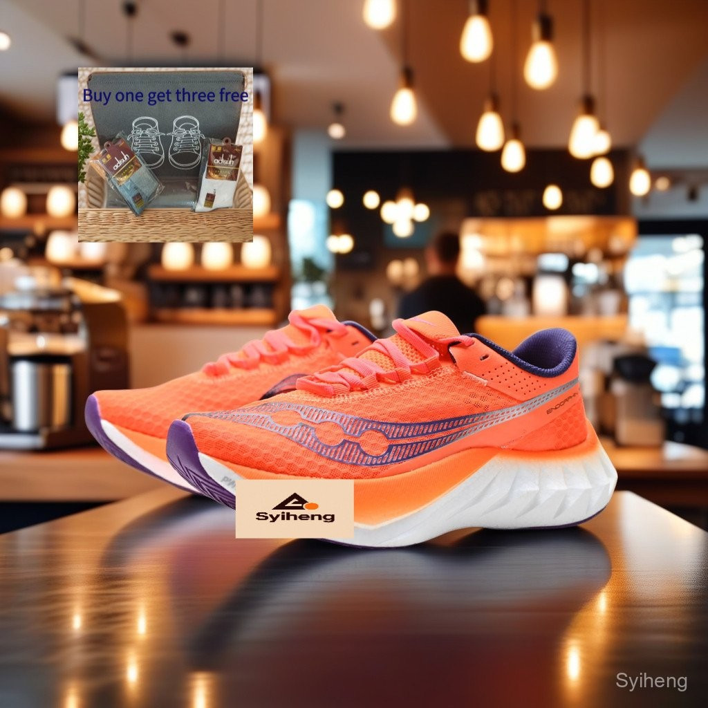 Saucony Endorphin Pro 4 Series Cushioning Low-Top Men Women Running Shoes