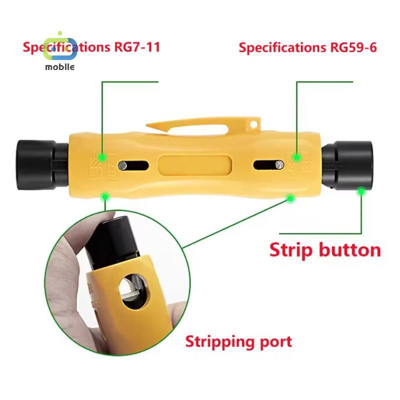 [maygood] 1PC RF Coaxial Cable RG59 RG6 RG7-11 Wire Stripper Coaxial Cable Simple Wire Stripper Tool