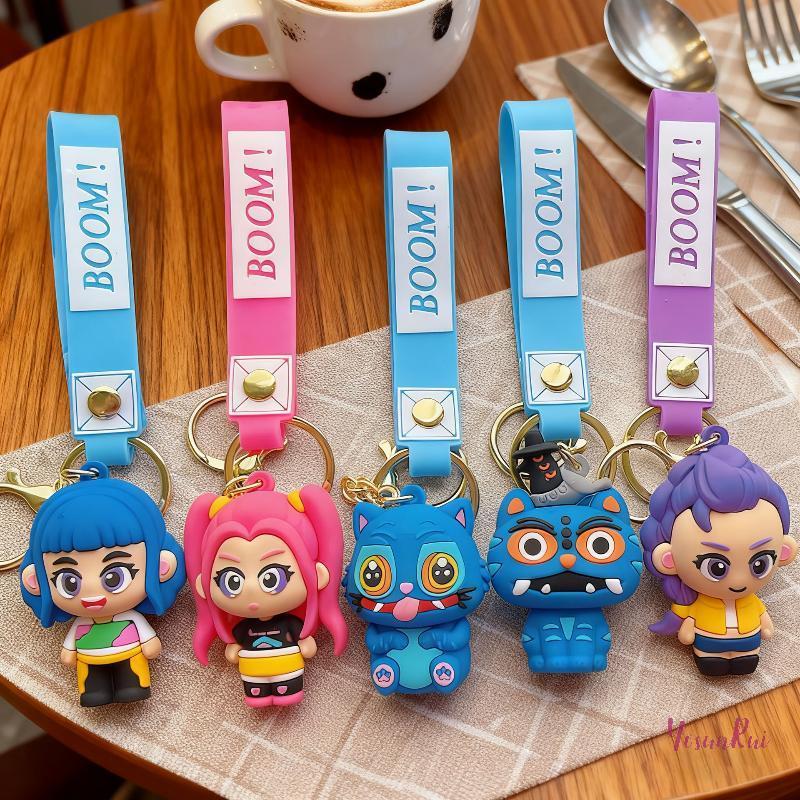 YosunRui] KPop Devil Hunter อุปกรณ์ต่อพ่วง Widget Rumi Mira Zoe พวงกุญแจ PVC กระเป๋าเป้สะพายหลังตกแต