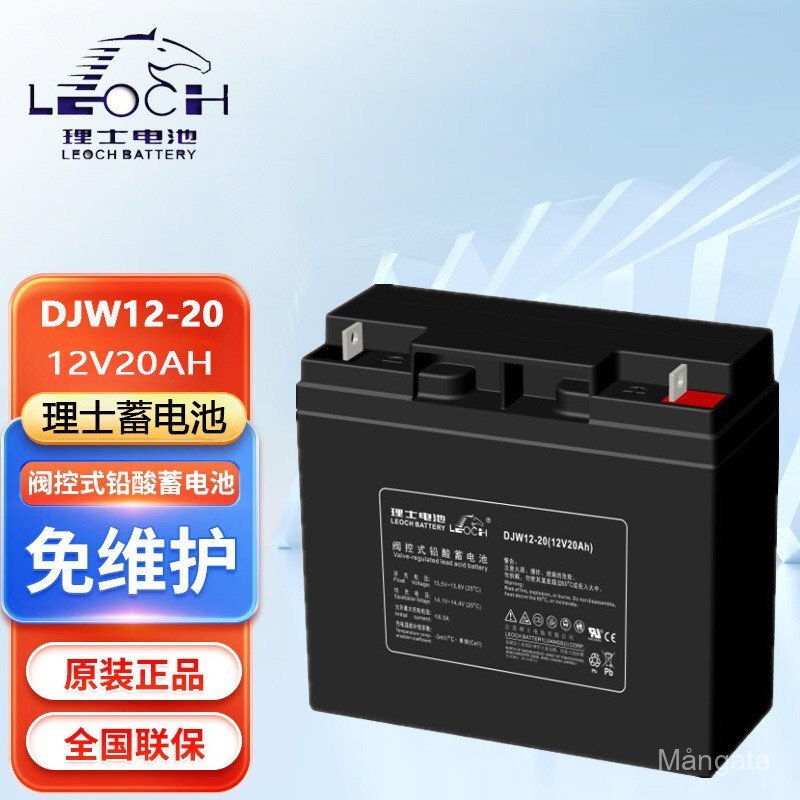 Rich แบตเตอรี่ DJW12-20 Lead-Acid Maintenance-Free 12V20AH Iron Tower Station Energy Storage ระบบสื่