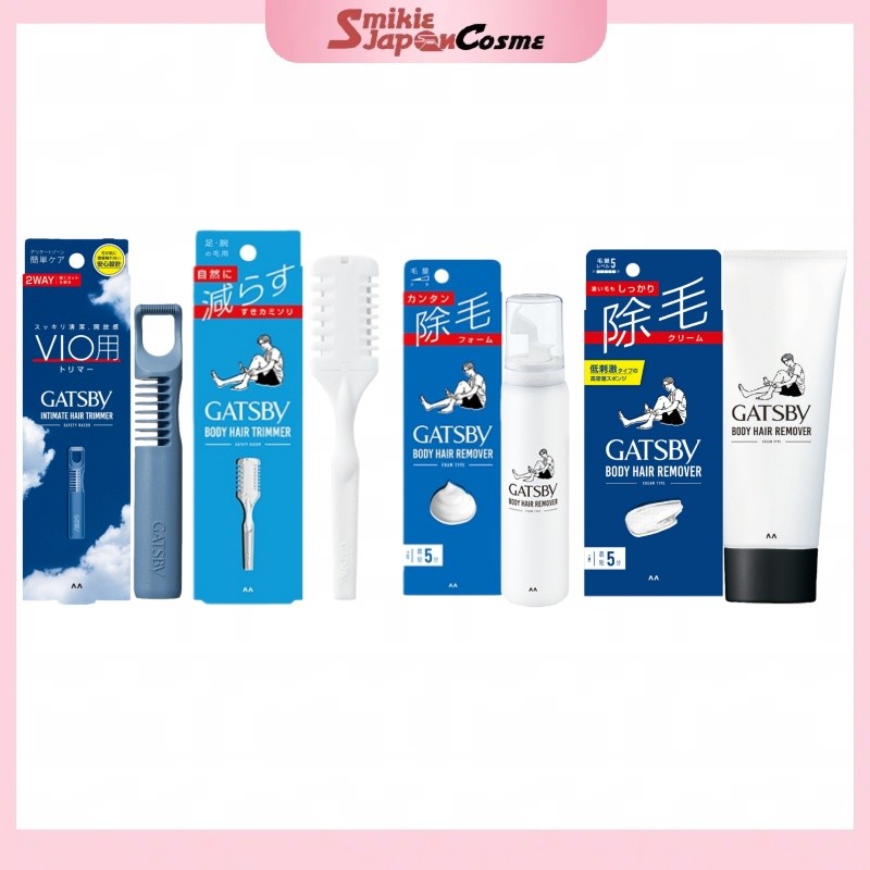 MANDOM GATSBY VIO Trimmer/Body Hair Trimmer GATSBY Hair Removal Foam 80g/Hair Removal Cream 150g