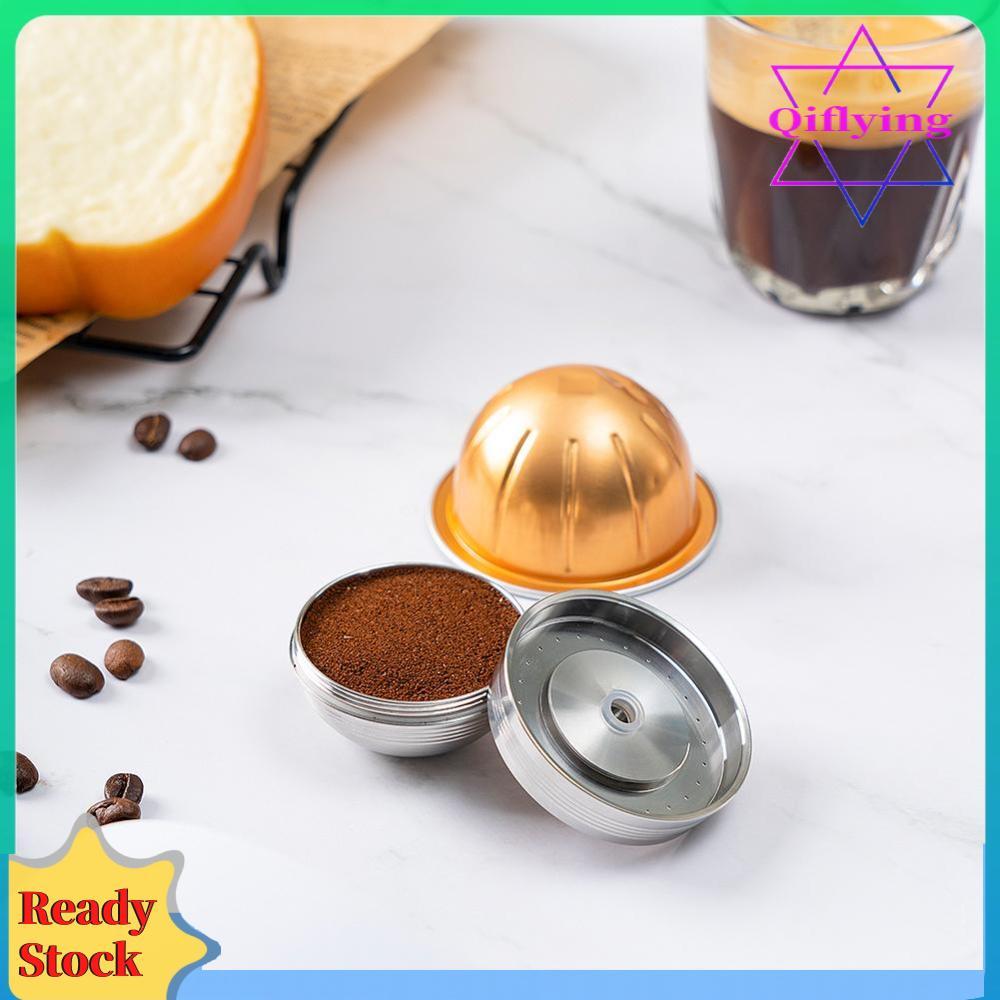 สแตนเลสแคปซูลแบบรีฟิลกาแฟกรอง Pods สําหรับ Vertuo Next