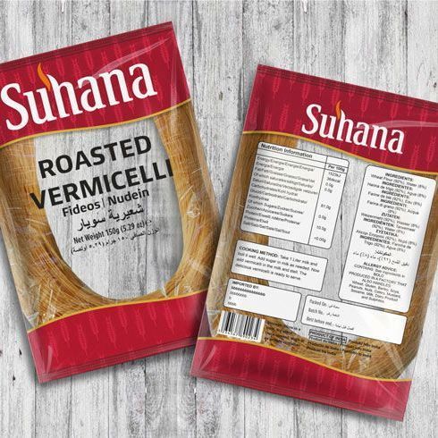INDIA นําเข้า SUHANA ยี่ห้อ Dry VERMICELLI INDIA นําเข้า SUHANA VERMICELLI