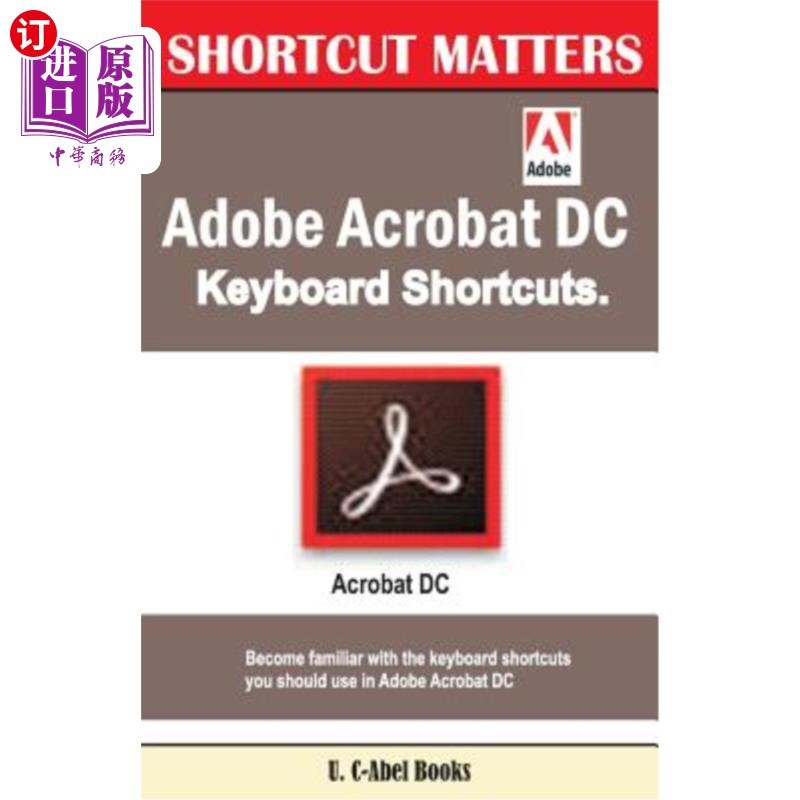 海外直Adobe Acrobat DC Keyboard ทางลัด Adobe Acrobat DC盘快捷