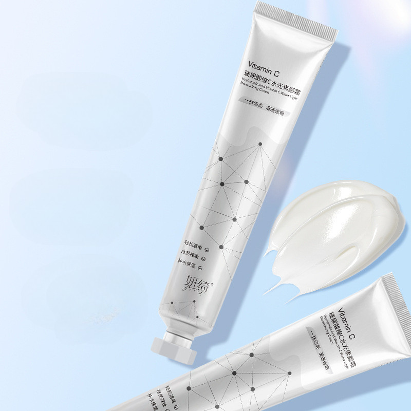 Hyaluronic Acid Vitamin c Hydrating Face Cream Clear Natural No Fake White คอนซีลเลอร์ Brighten Skin