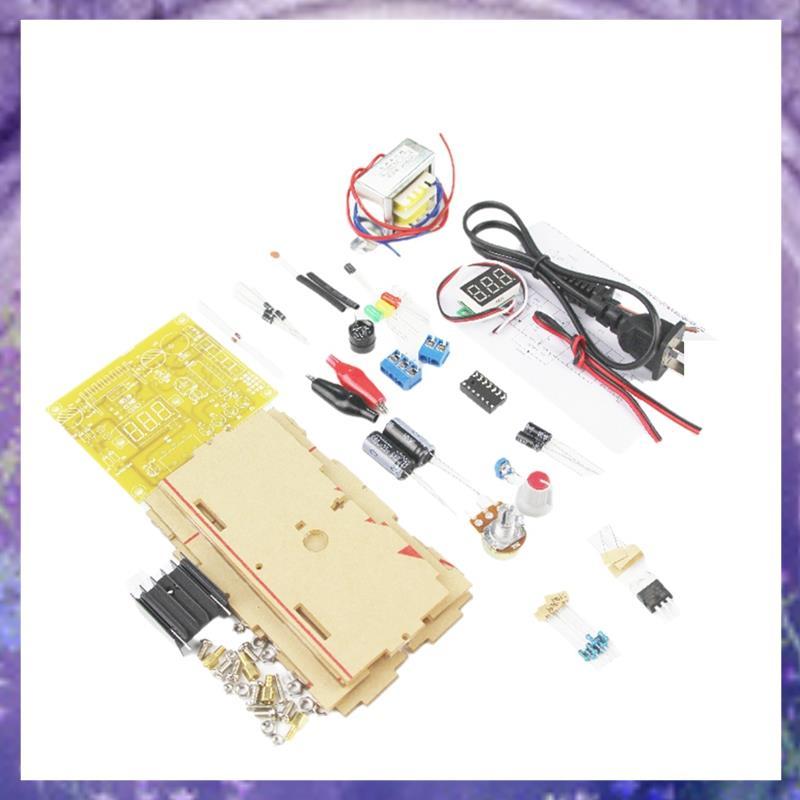 LM317 แหล่งจ่ายไฟควบคุมแรงดันไฟฟ้าแบบปรับได้ DIY ชุด 220V หม้อแปลงแหล่งจ่ายไฟเสถียรห้องปฏิบัติการ US