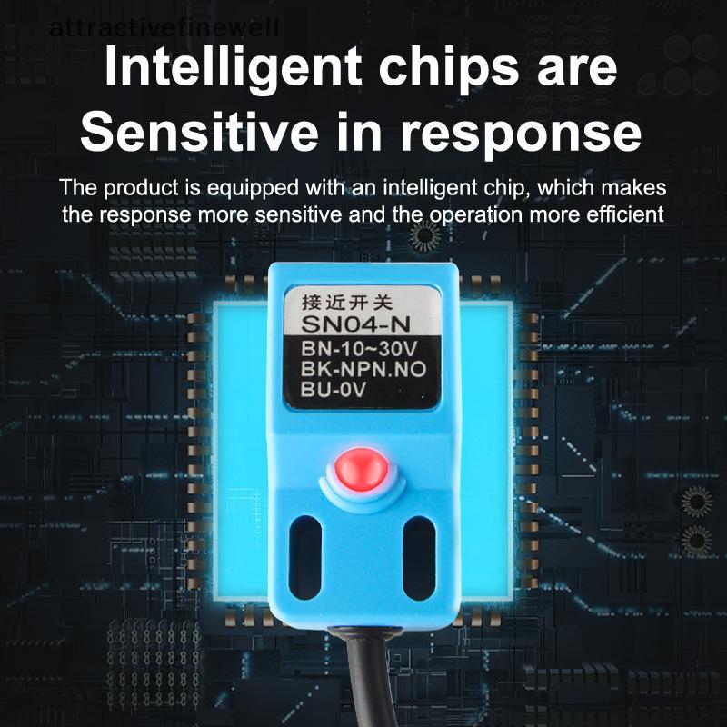 [attractivefinewell] NPN PNP SN04-N SN04-P SN04-N2 SN04-P2 Metal Detection Sensor Proximity Switch, 