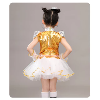 ชุดเชียร์ลีดเดอร์สำหรับเด็กชายและหญิง เครื่องแต่งกายเต้นรำสมัยใหม่