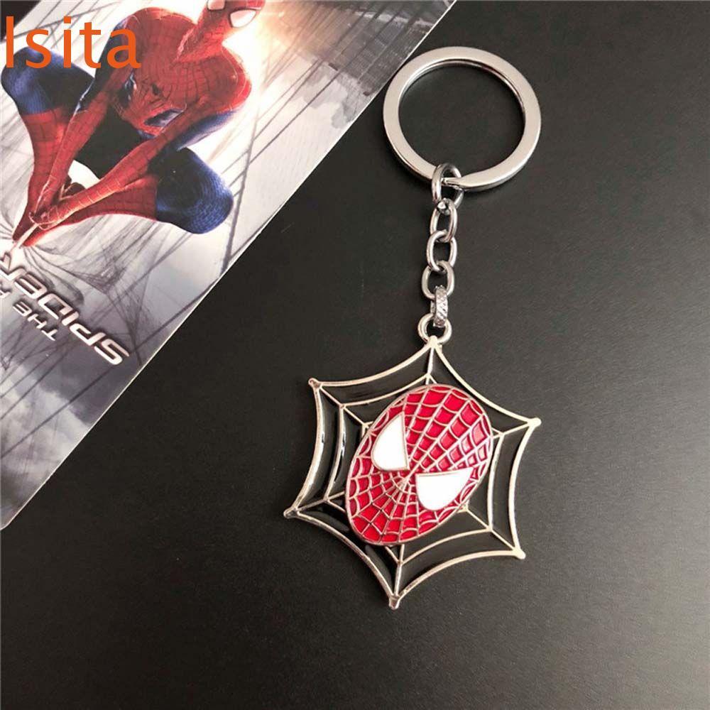 ISITAFTB พวงกุญแจ Marvel ของที่ระลึก พวงกุญแจเครื่องประดับโลหะ Avengers