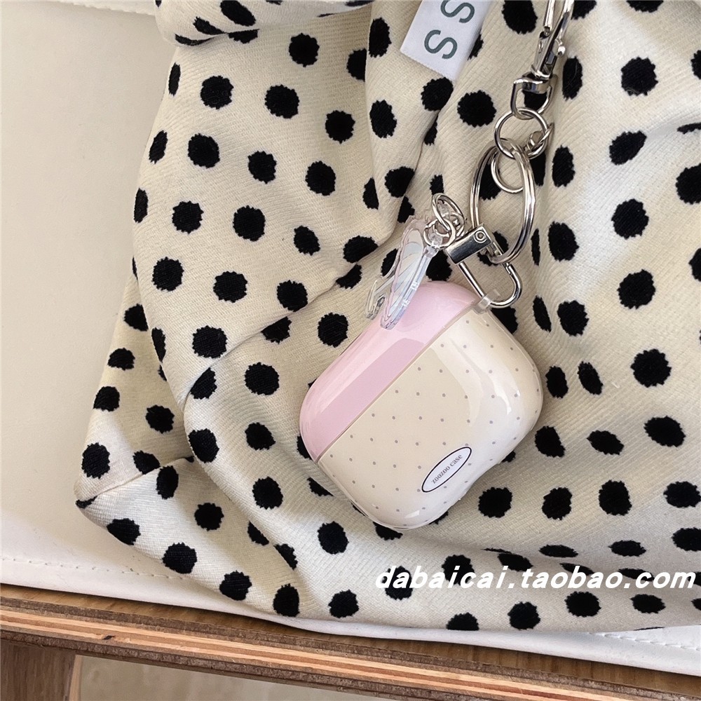 เคส airpods pro 3 airpod pro 3 case เคสหูฟังบลูทูธลายจุดสีตัดกันของ Apple ins เกาหลี