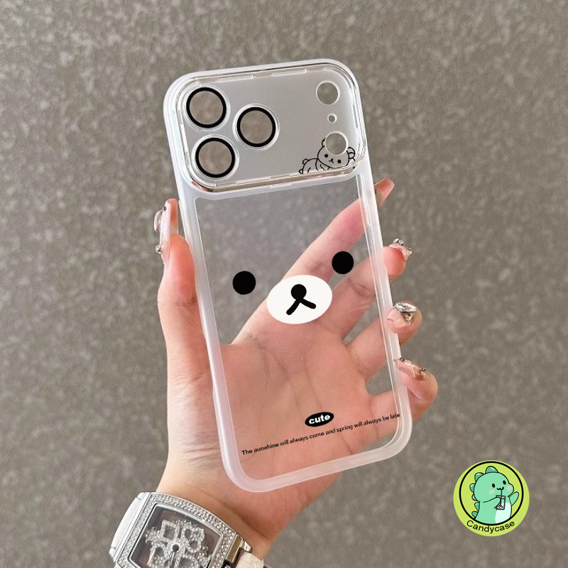 หมีน่ารักเคสโทรศัพท์สําหรับOPPO Reno 15C 15F 15 Pro Max Mini 14F 14 13F 13 12F 12 FS 11F 11 10 9 Pro Plus 5G 4G PUปกหนังการ์ตูนลายจุดInsสไตล์ 3Dปลอกนุ่ม