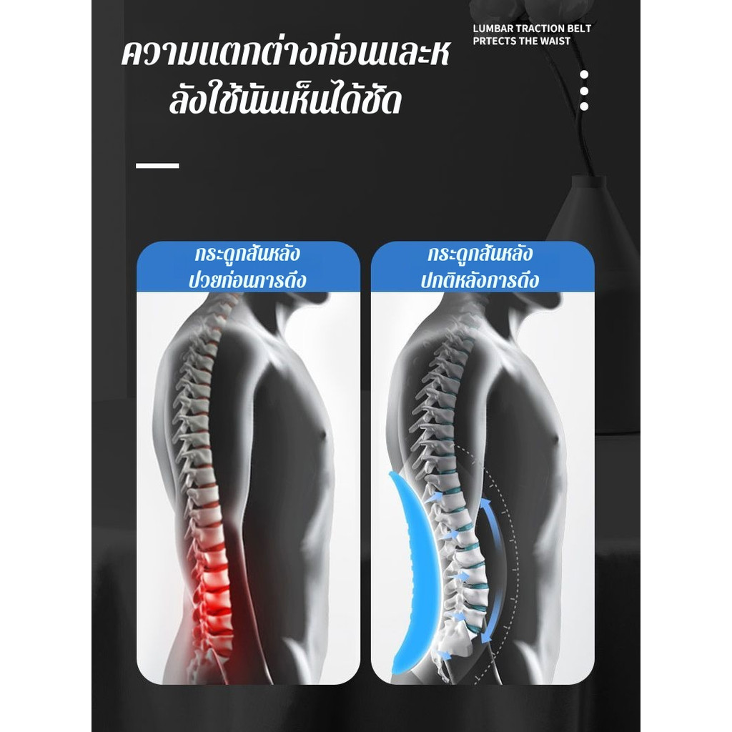 ✨HOT✨อุปกรณ์ลากในครัวเรือนแบบพกพา เข็มขัดพย แก้ปวดหลัง เปลี่ยนแปลงลักษณะ ราคา ถูกที่สุด ดีลบีเคเค แกลเลอรีภาพที่ 2