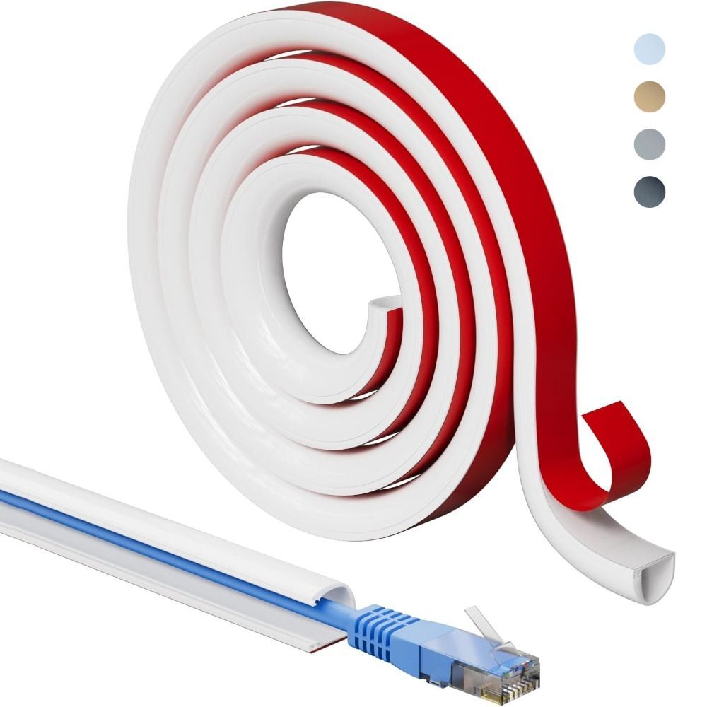 Professional Self-Adhesive Wall สายไฟ Hider Raceway Wall Mount สายคอนซีลเลอร์ PVC ยืดหยุ่นสาย Protec