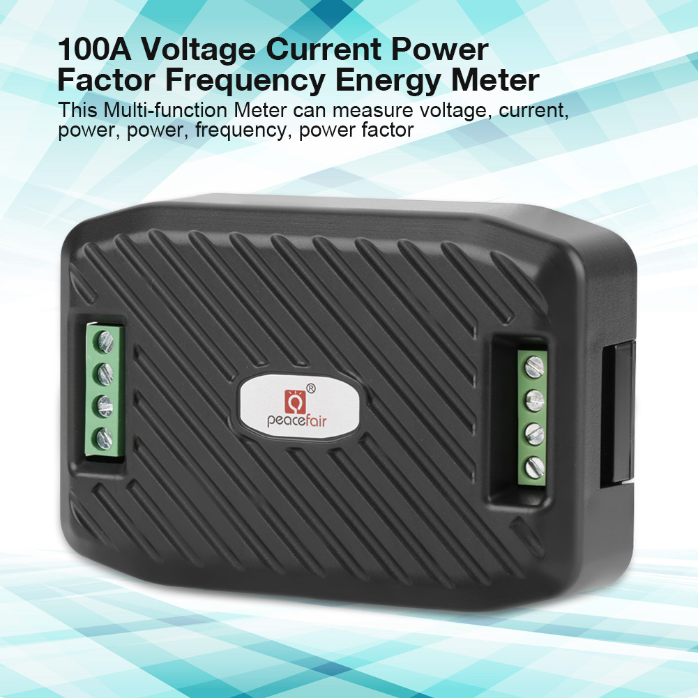 viptool-TH Domary 100A Multi Function Meter Voltage Current Power Factor for Energy Tester (ปิด CT P