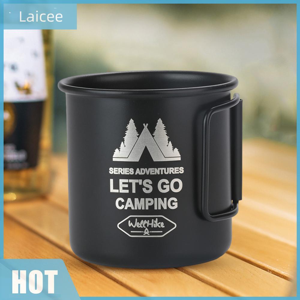 [Laicee.th] ถ้วยน้ำแคมปิ้ง 300ML พับได้ กระบอกอลูมิเนียม น้ำหนักเบาทึดพกพา สําหรับเดินป่าและแคมปิ้ง