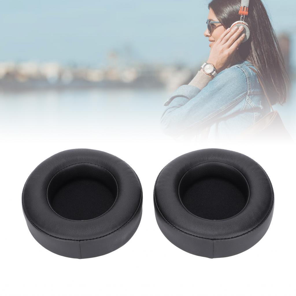 Ruba888 แผ่นรองหูฟังทดแทนหนังสําหรับ KRA 7 V2 Pro เบาะที่สะดวกสบายเพิ่มประสบการณ์การเล่นเกม (สีดํา)